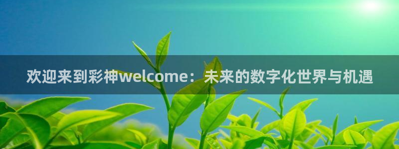 jdb电子平台注册：欢迎来到彩神welcome：未来的数字化世界与机遇